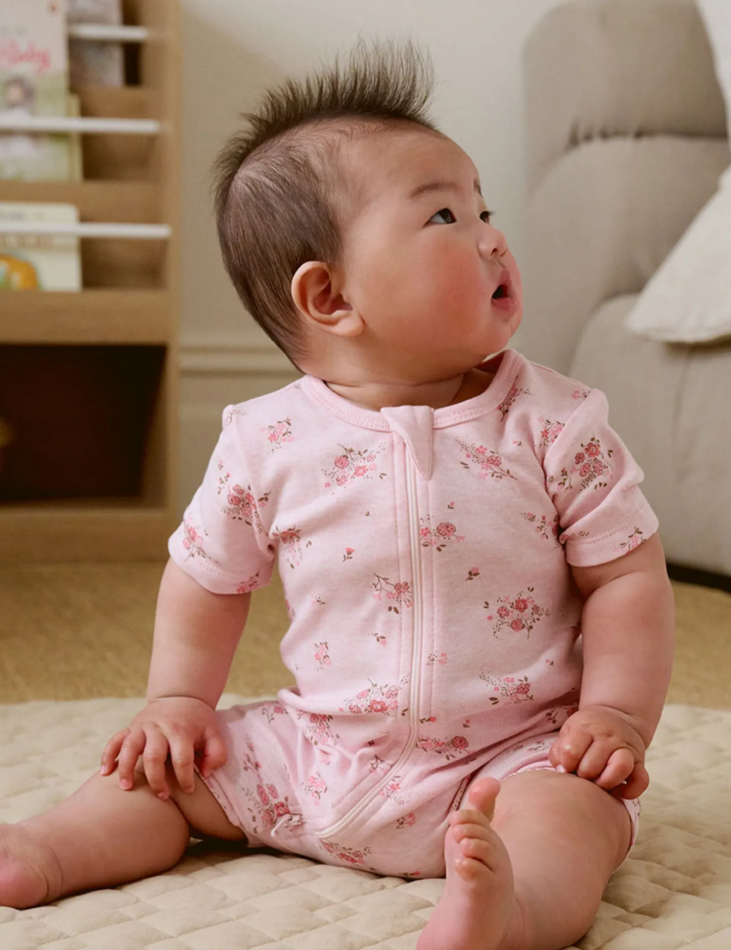 Little Bunny 2 Pack Short Zip Growsuit