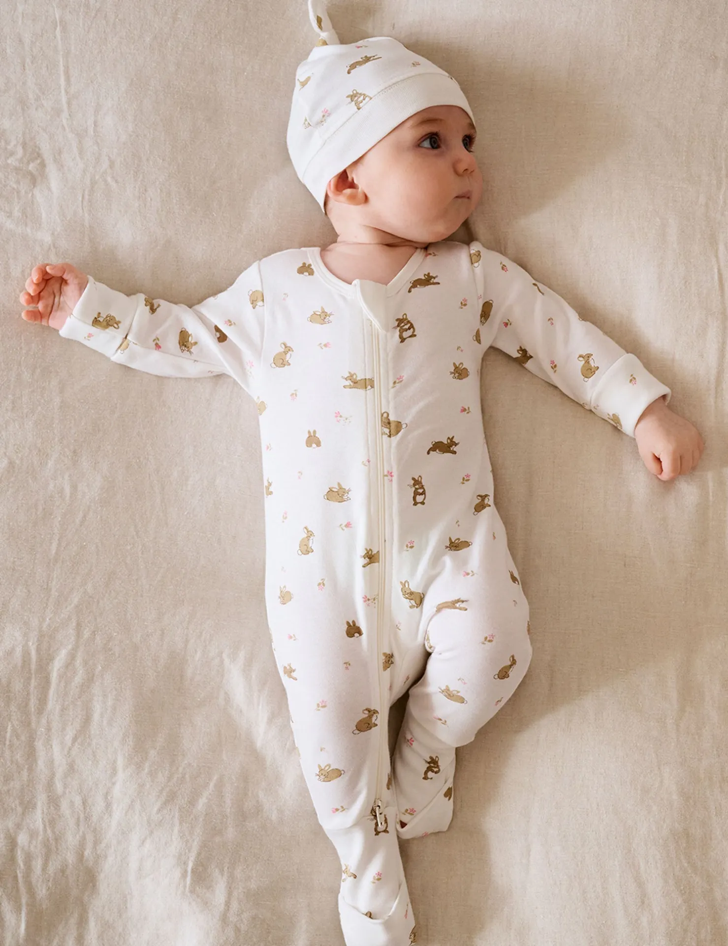 Little Bunny 2 Pack Zip Growsuit