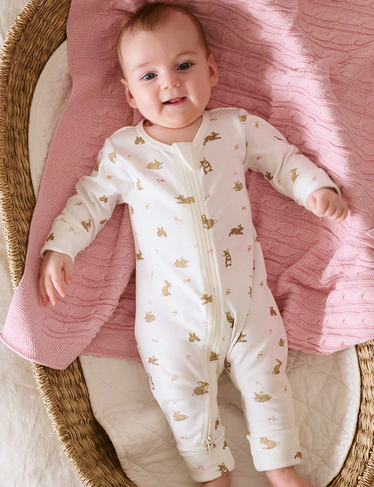 Little Bunny 4 Pack Zip Growsuit