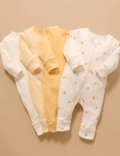 Little Ducky 4 Pack Zip Growsuit