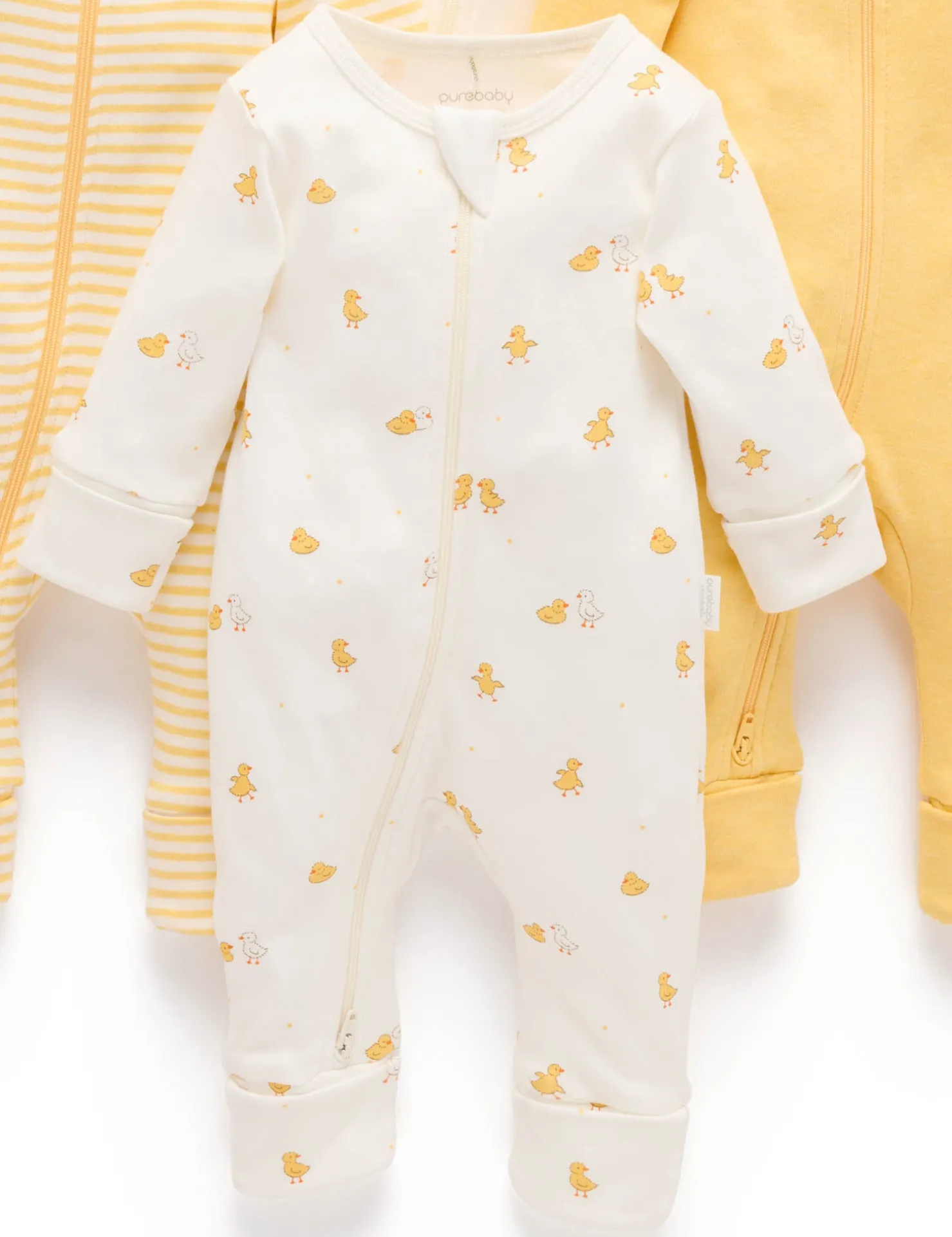 Little Ducky 4 Pack Zip Growsuit