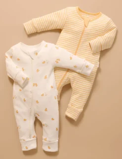 Little Ducky 2 Pack Zip Growsuit