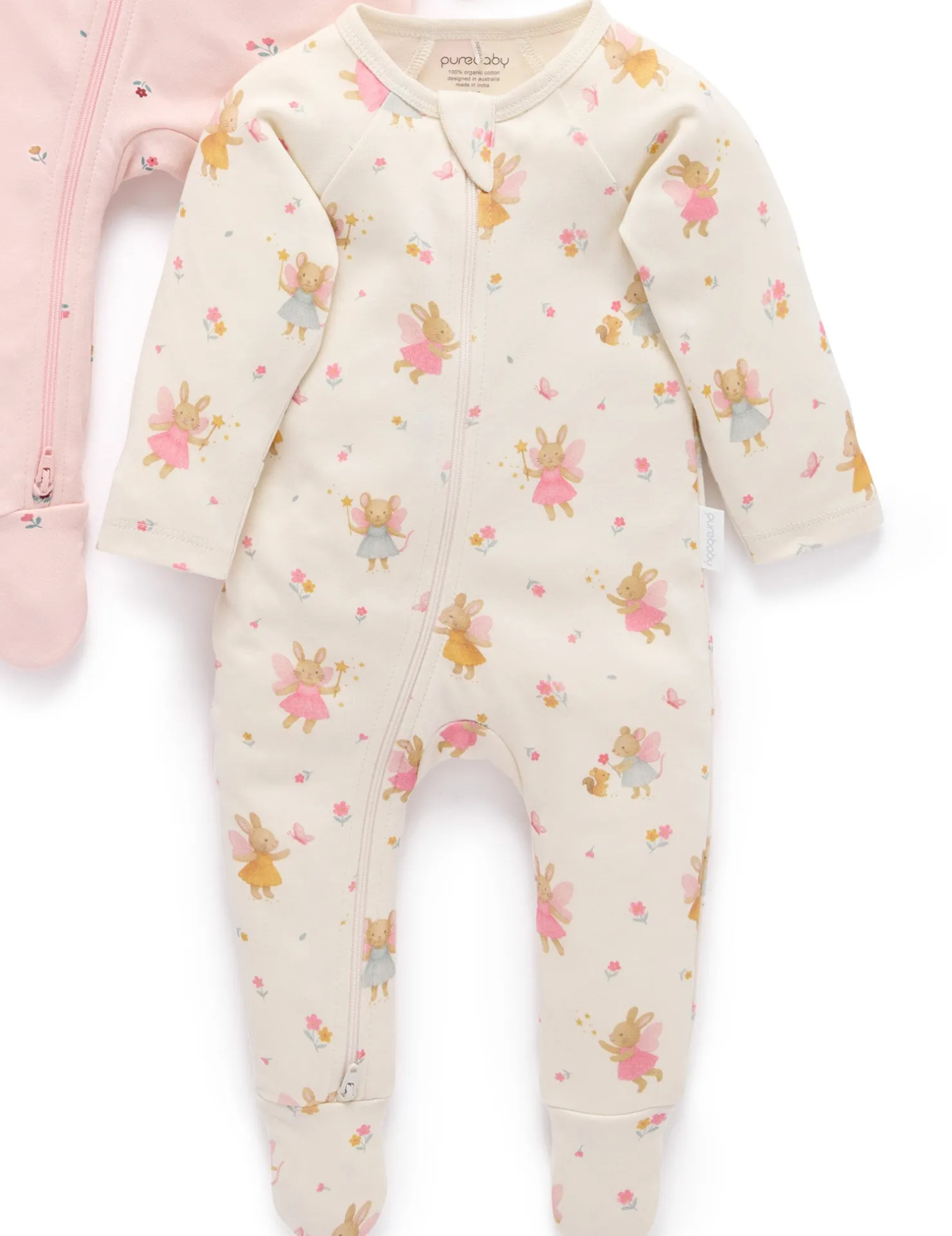 Little Fairies 2 Pack Zip Growsuit