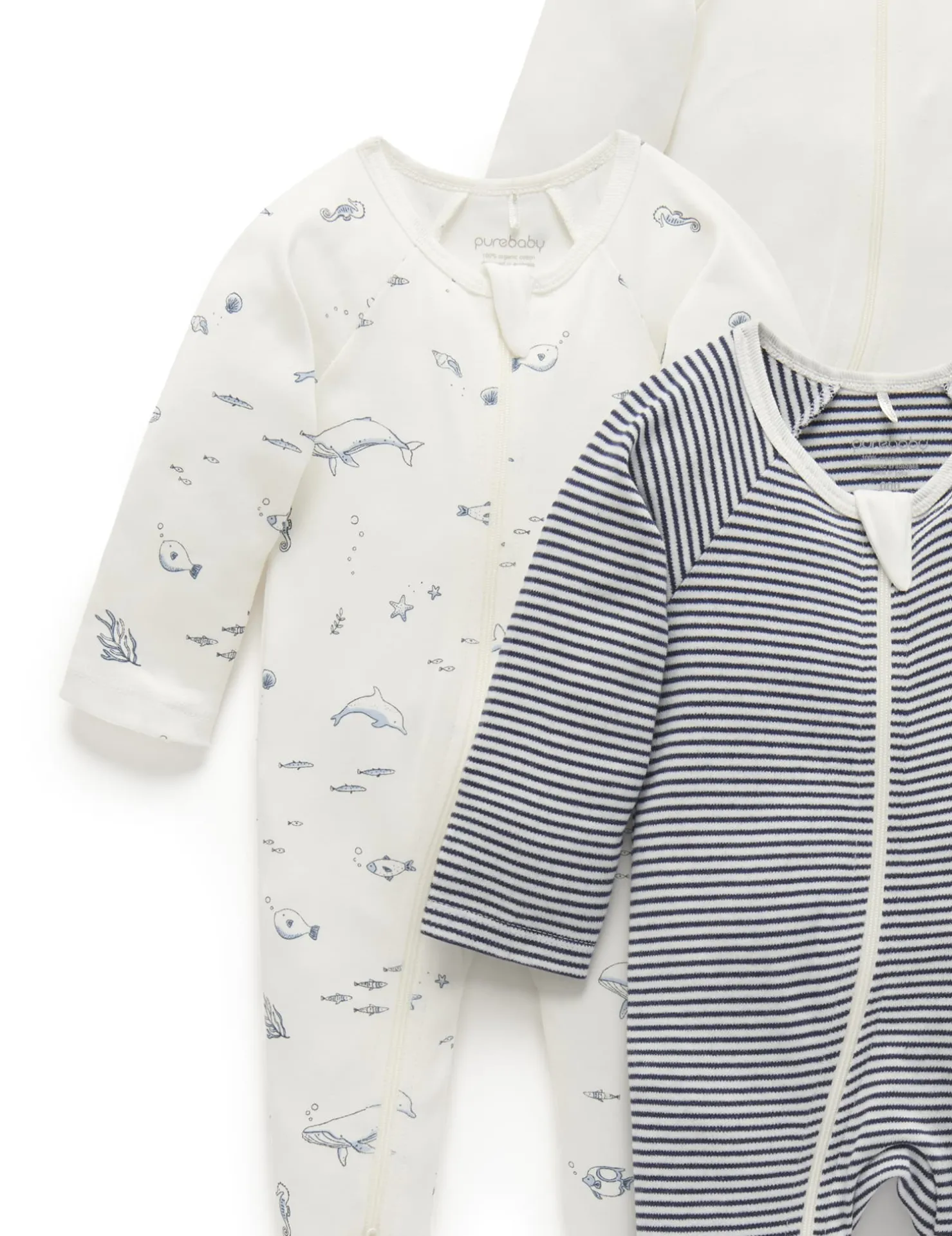 Nautical 4 Pack Zip Growsuit