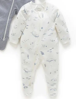 Nautical 2 Pack Zip Growsuit