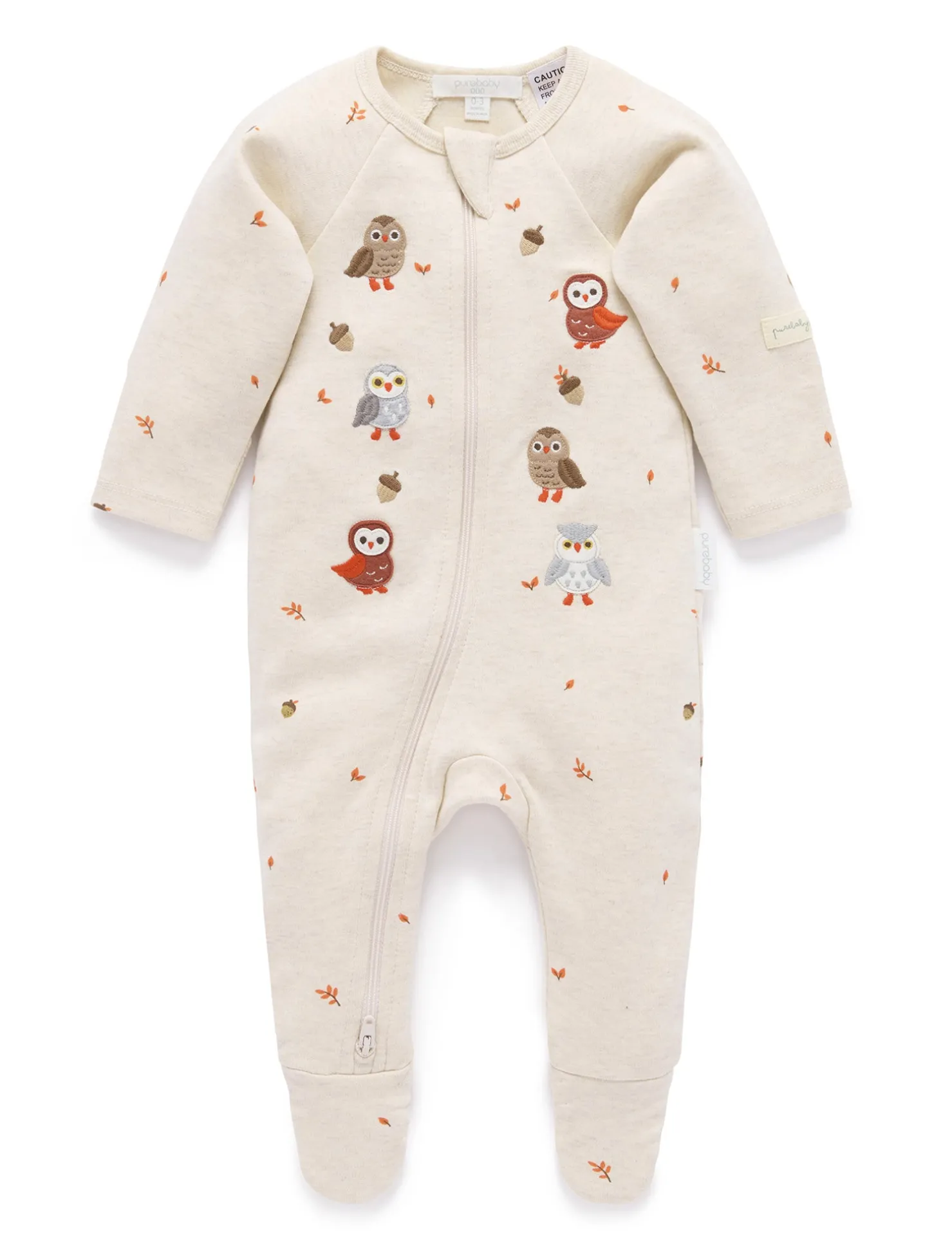 Owl Thick Zip Growsuit