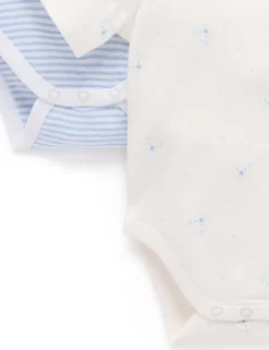 2 Pack Easy Neck Short Sleeve Bodysuit