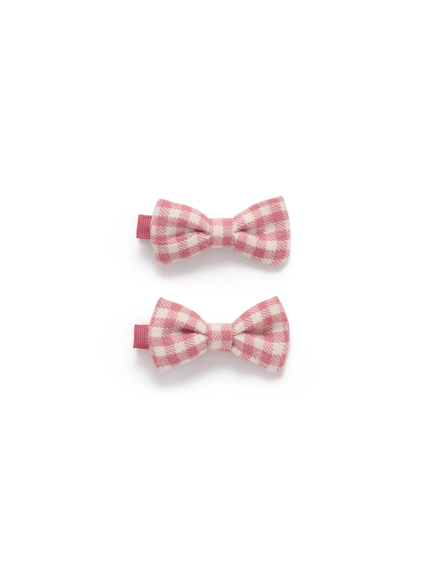 2 Pack Gingham Bow Clips