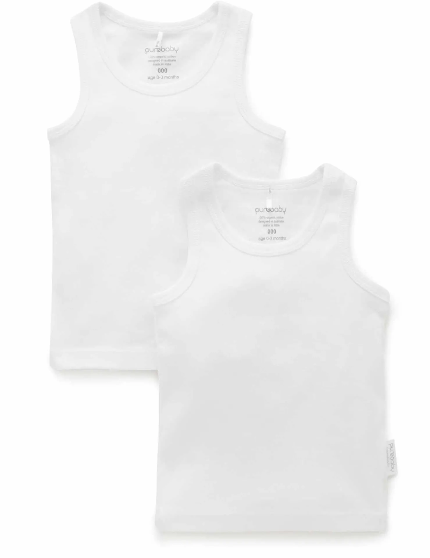 2 Pack Rib Singlet