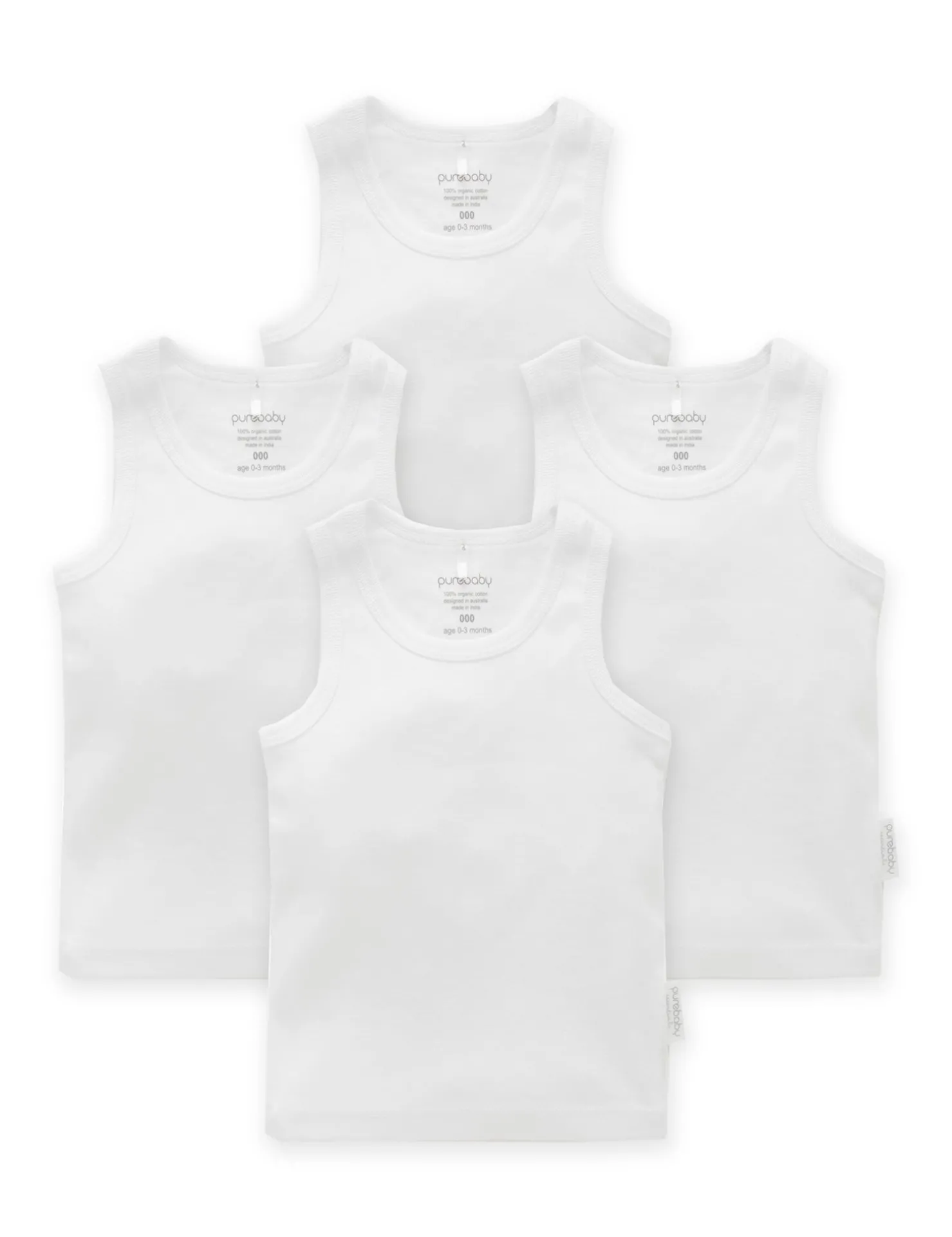 4 Pack Rib Singlet