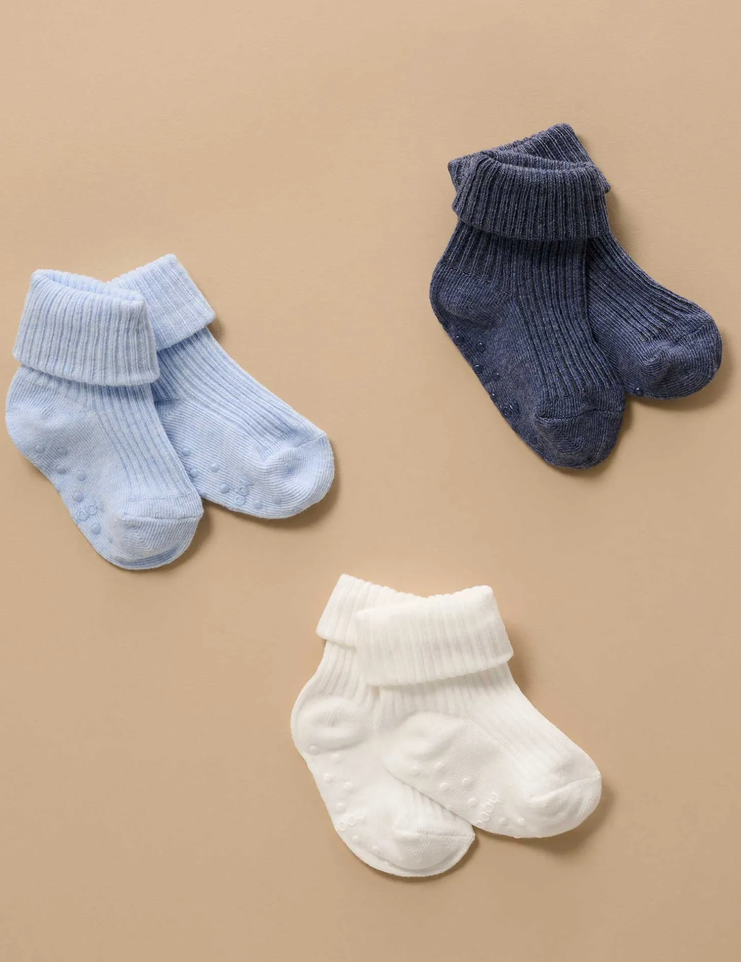 3 Pack Rib Socks