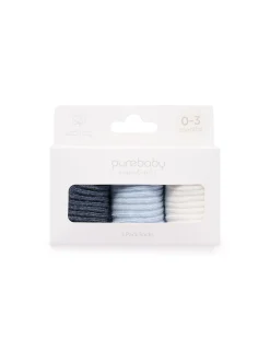 3 Pack Rib Socks
