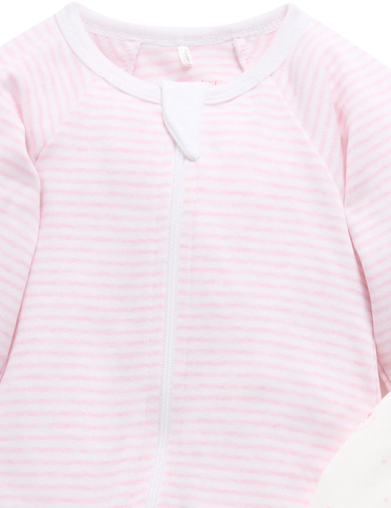 Pink Bear 2 Pack Zip Growsuit