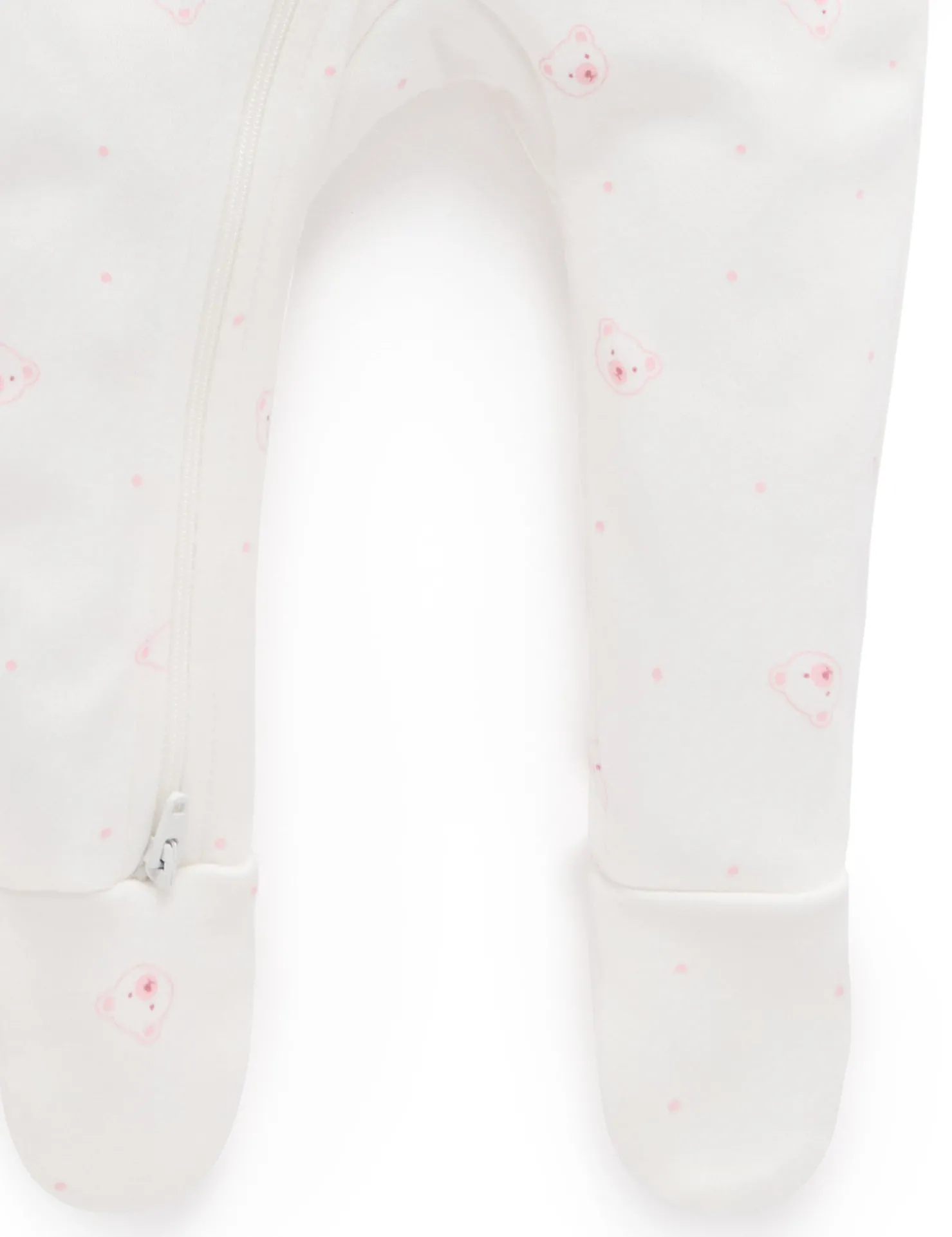 Pink Bear 2 Pack Zip Growsuit