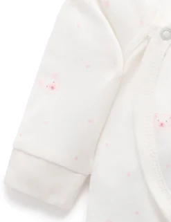Pink Bear Premie Crossover Growsuit