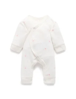 Pink Bear Premie Crossover Growsuit