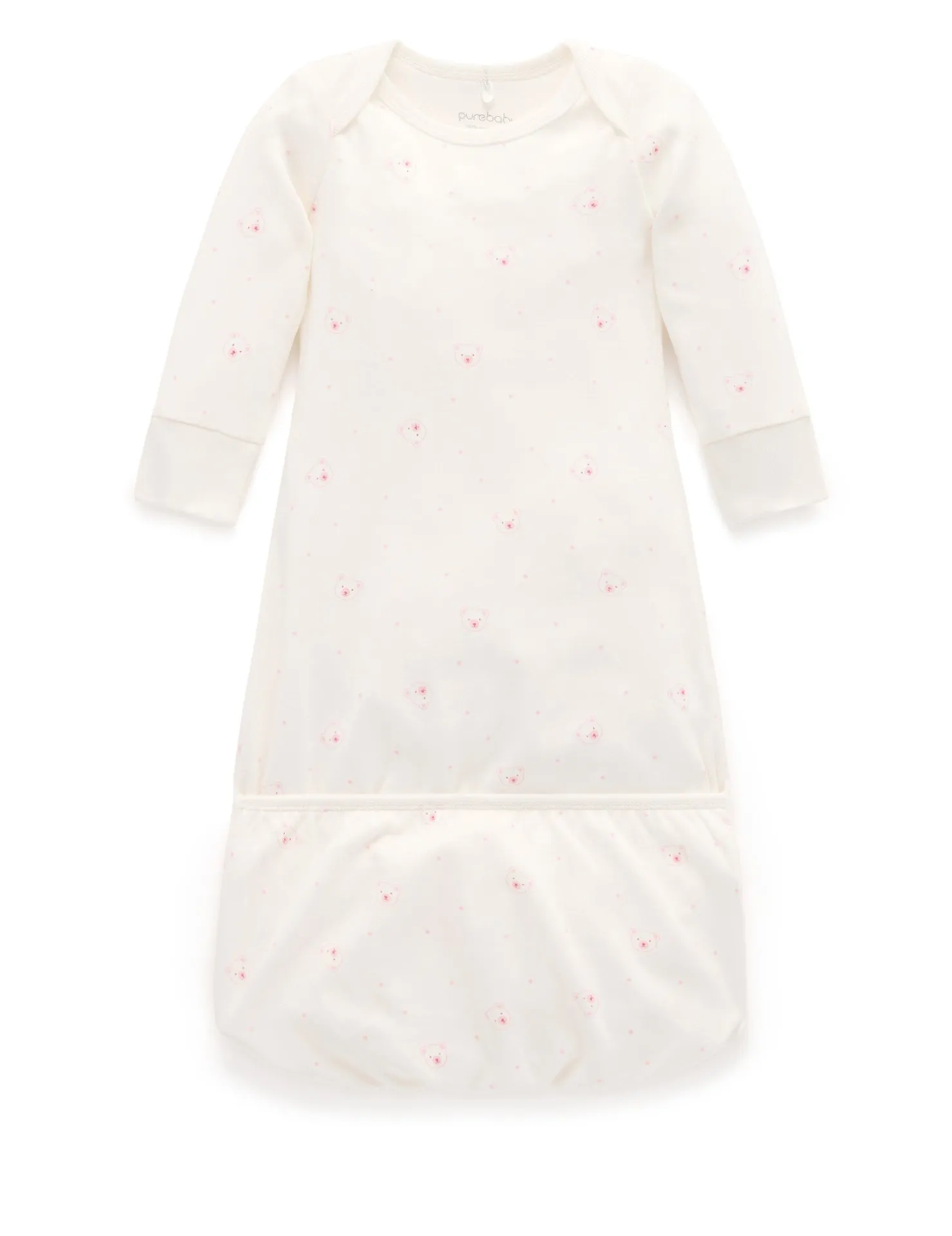 Pink Bear Sleepsuit