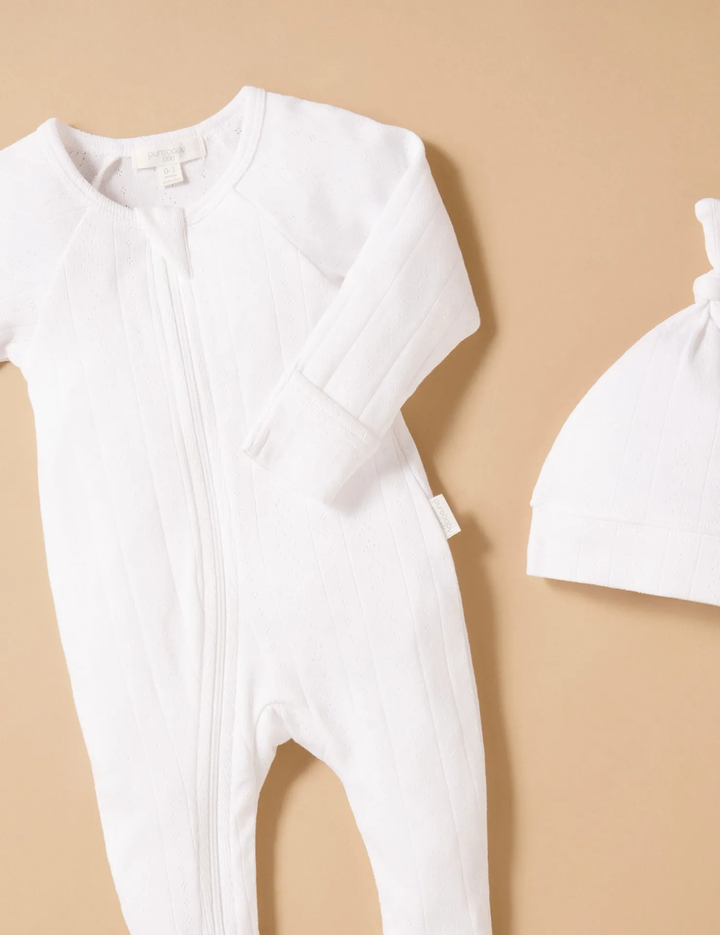 Pointelle Growsuit & Hat Pack