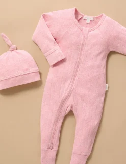 Pointelle Growsuit & Hat Pack