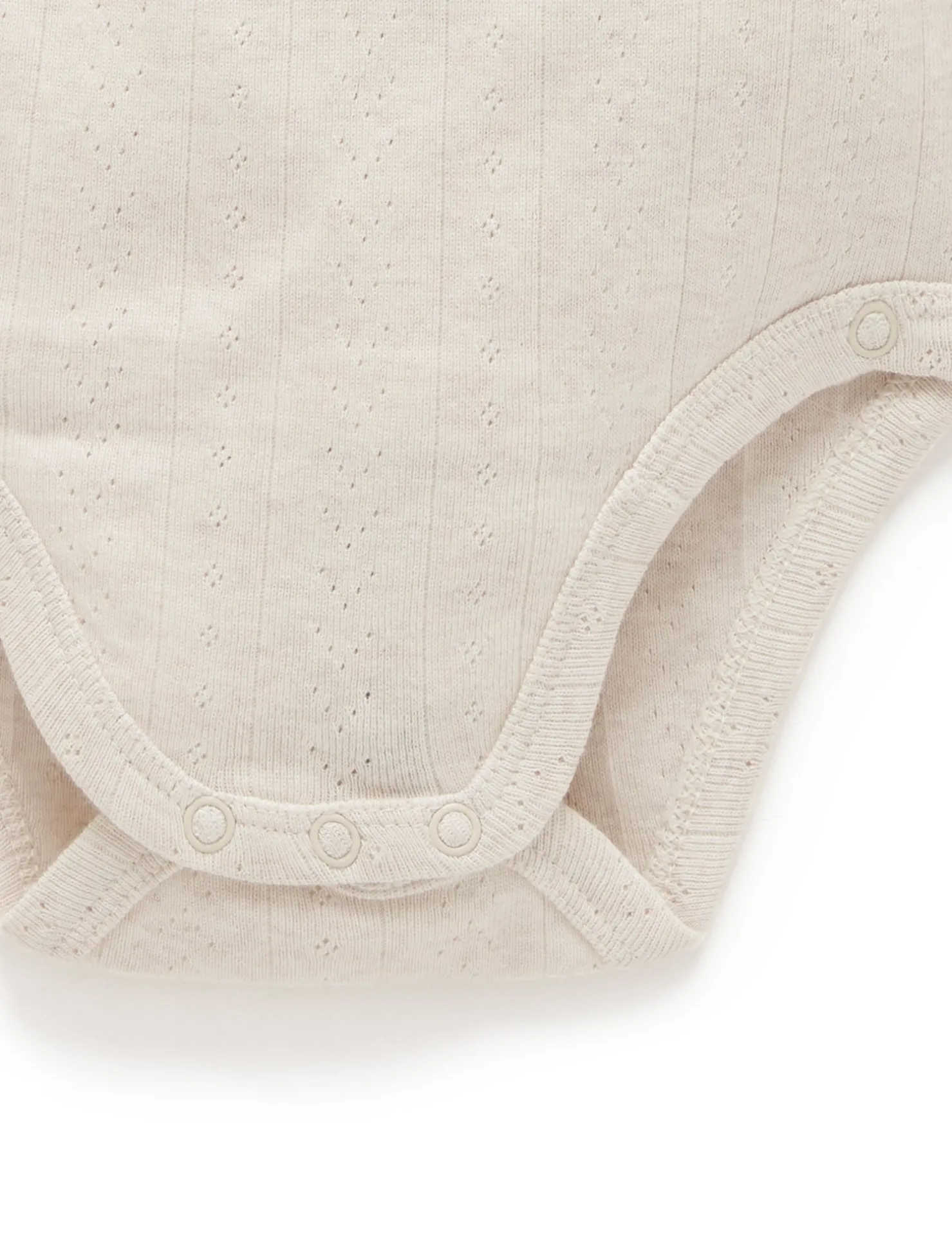 Pointelle Long Sleeve Wrap Bodysuit