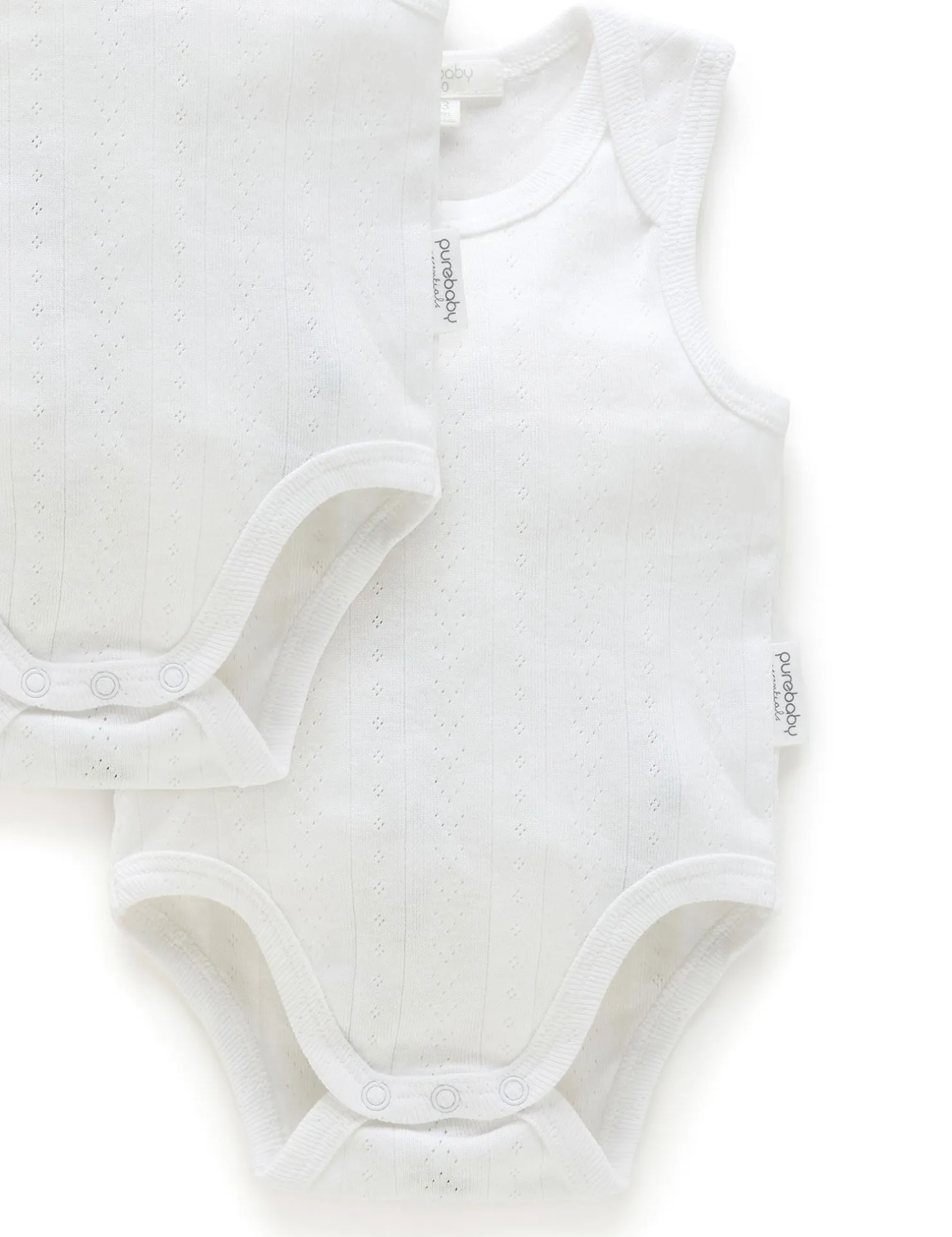 Pointelle 2 Pack Singlet Bodysuit