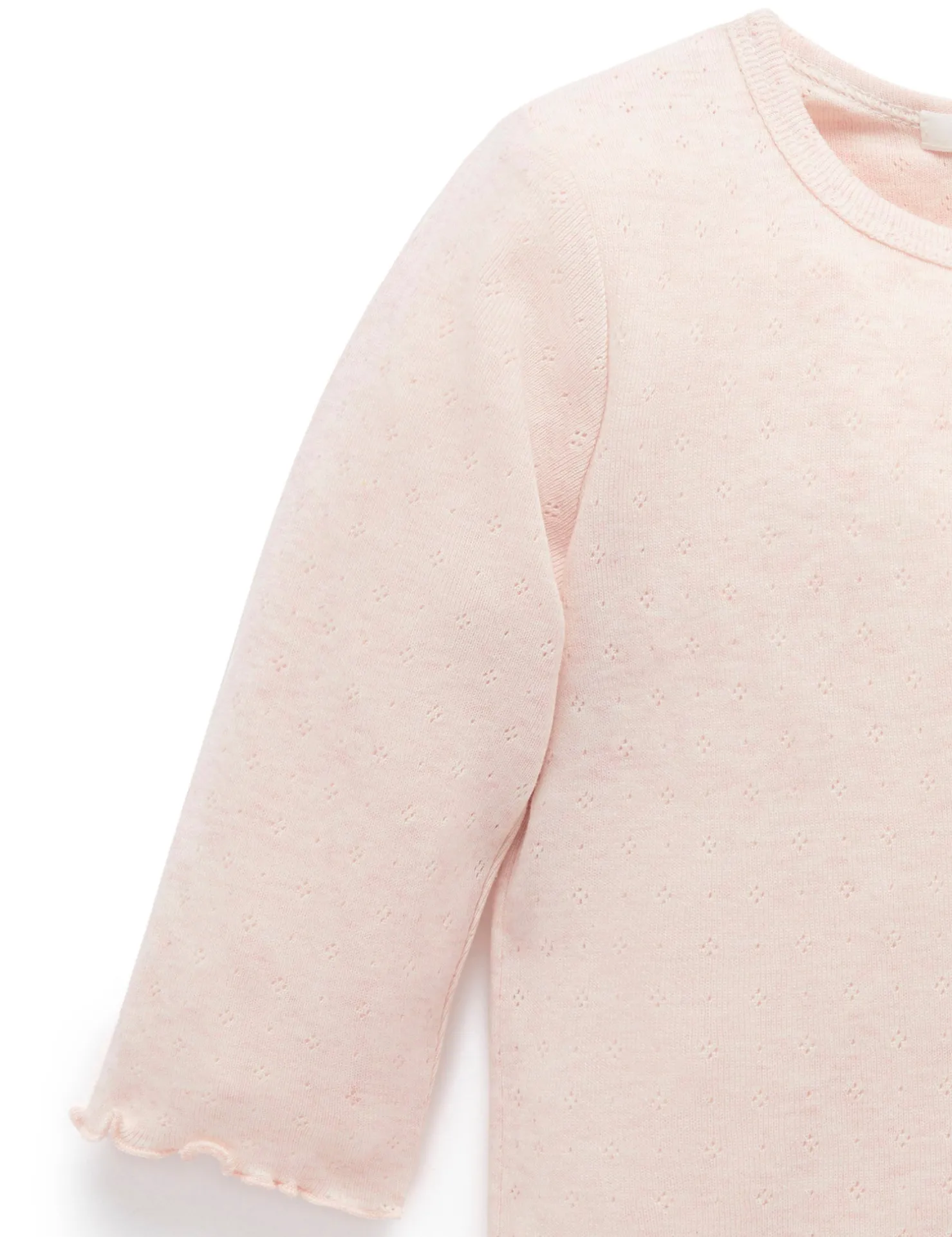 Pointelle Rib Layering Top