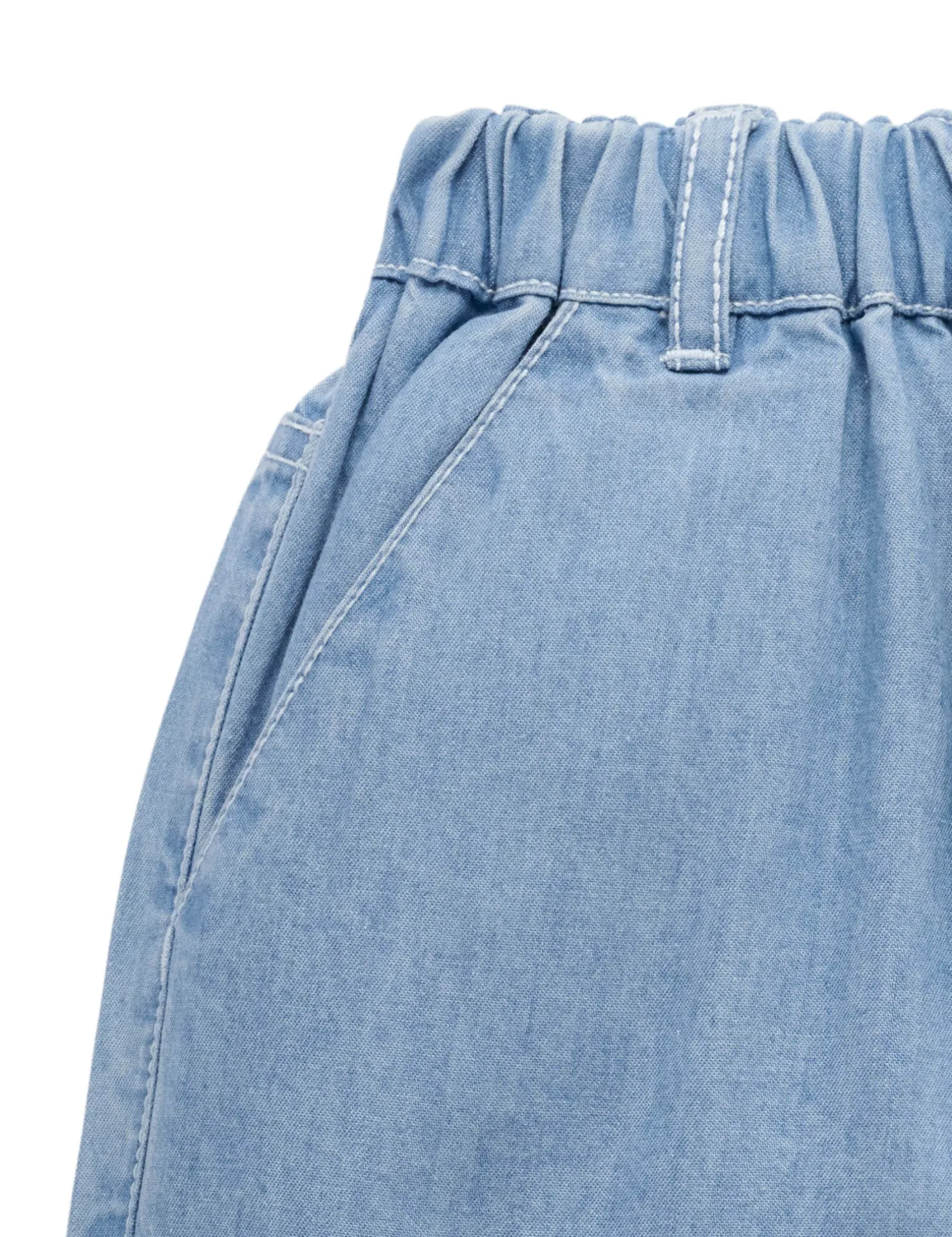 Pull On Denim Shorts