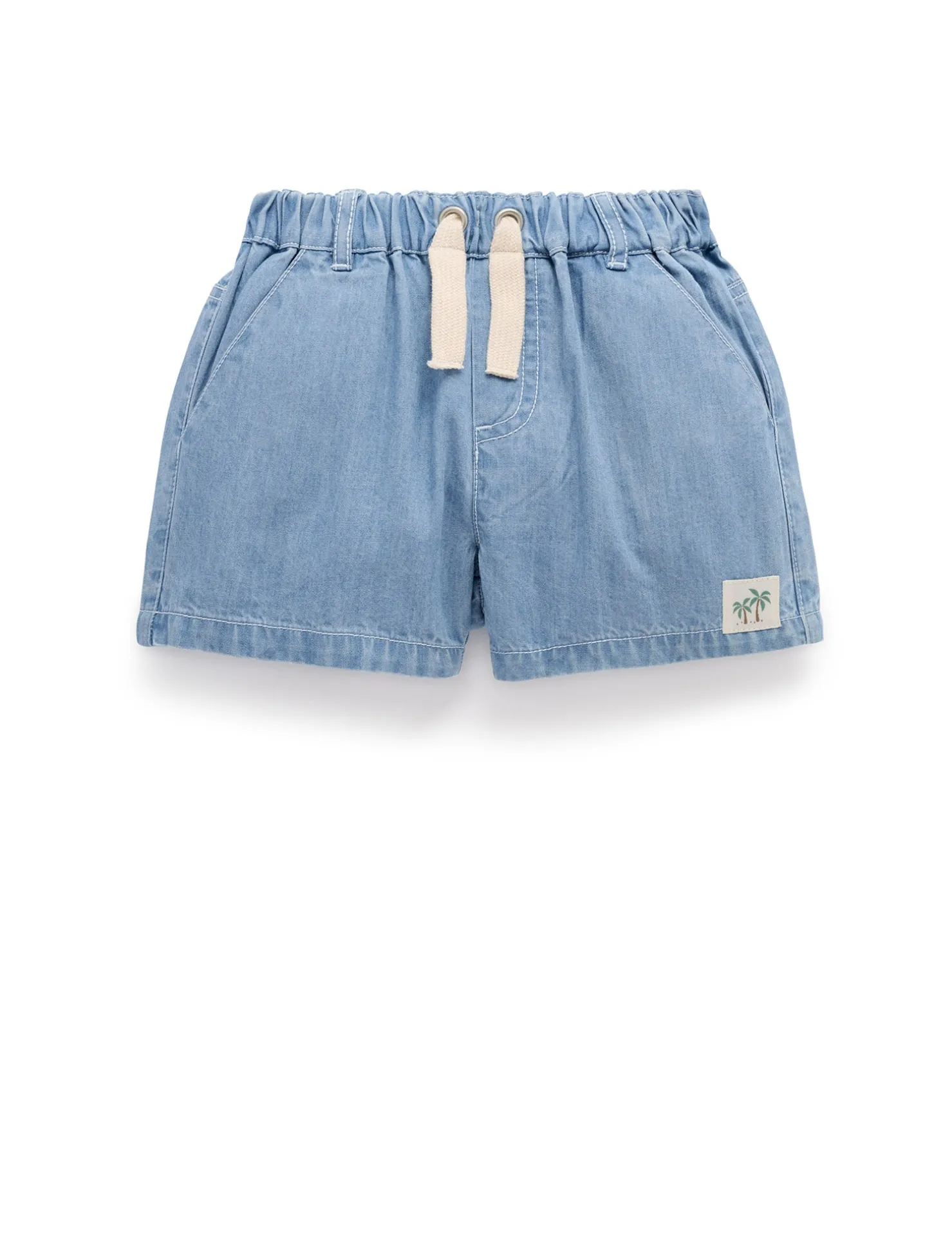 Pull On Denim Shorts