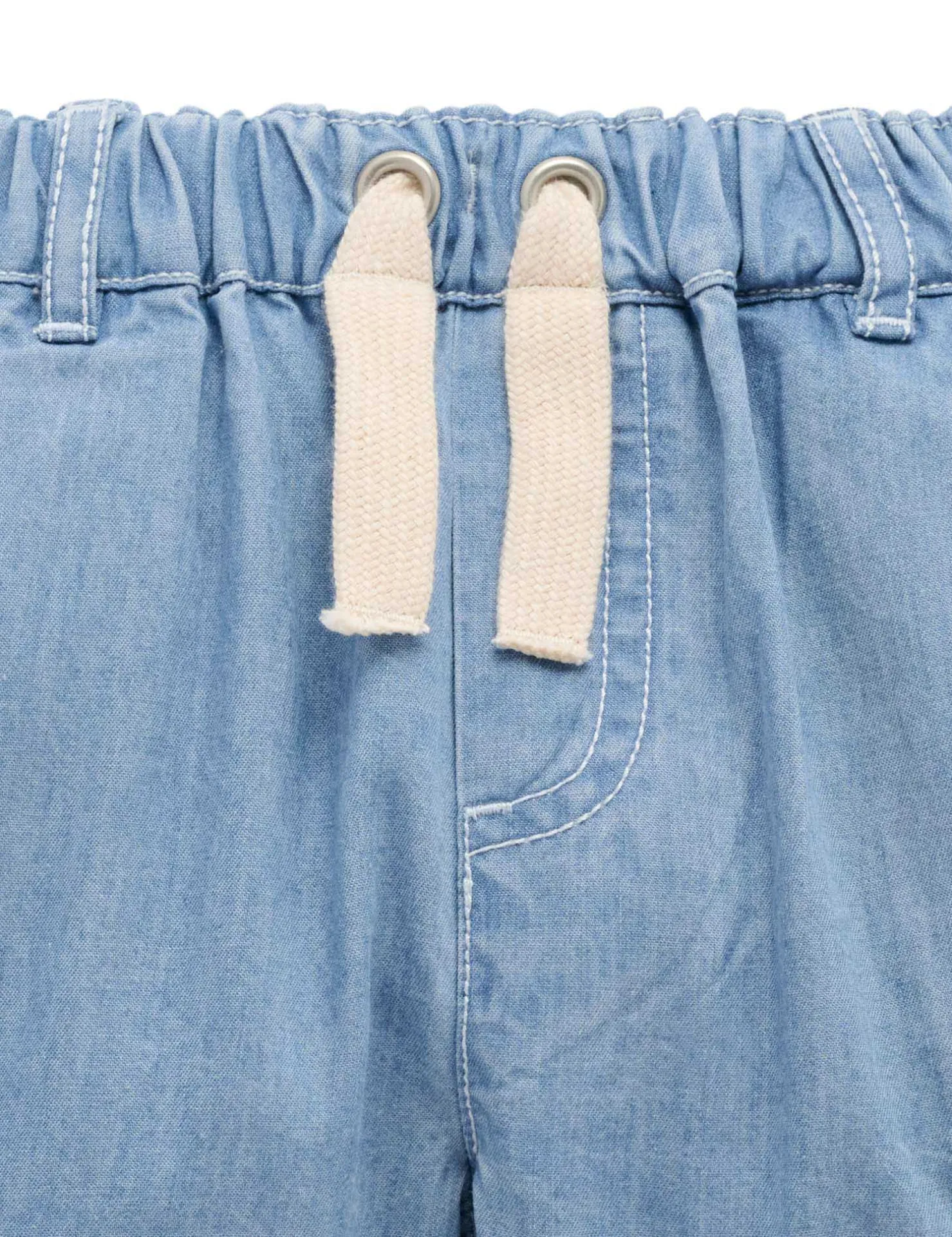 Pull On Denim Shorts