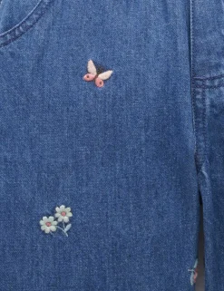 Pull On Embroidered Jeans