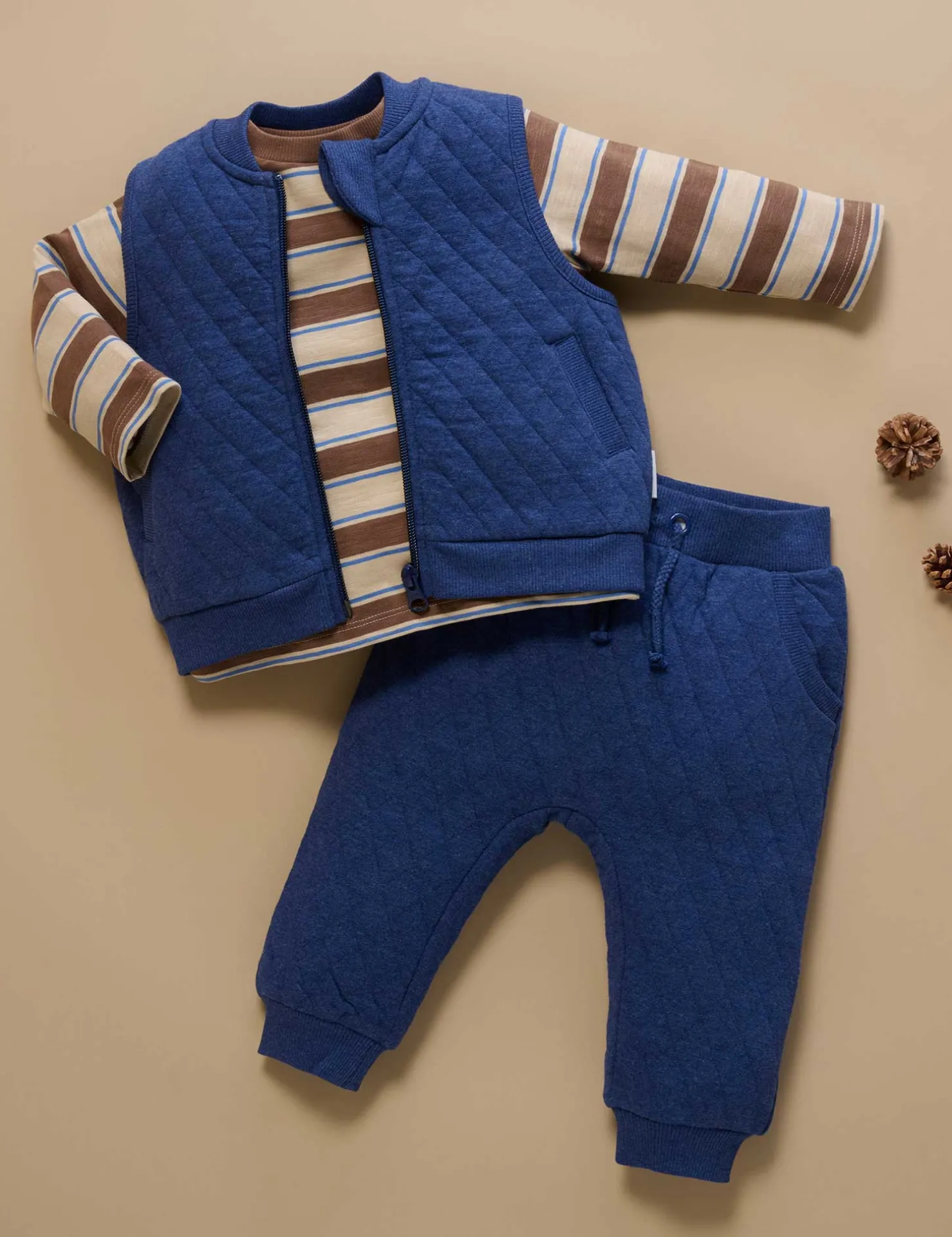 Quilted Track Pants