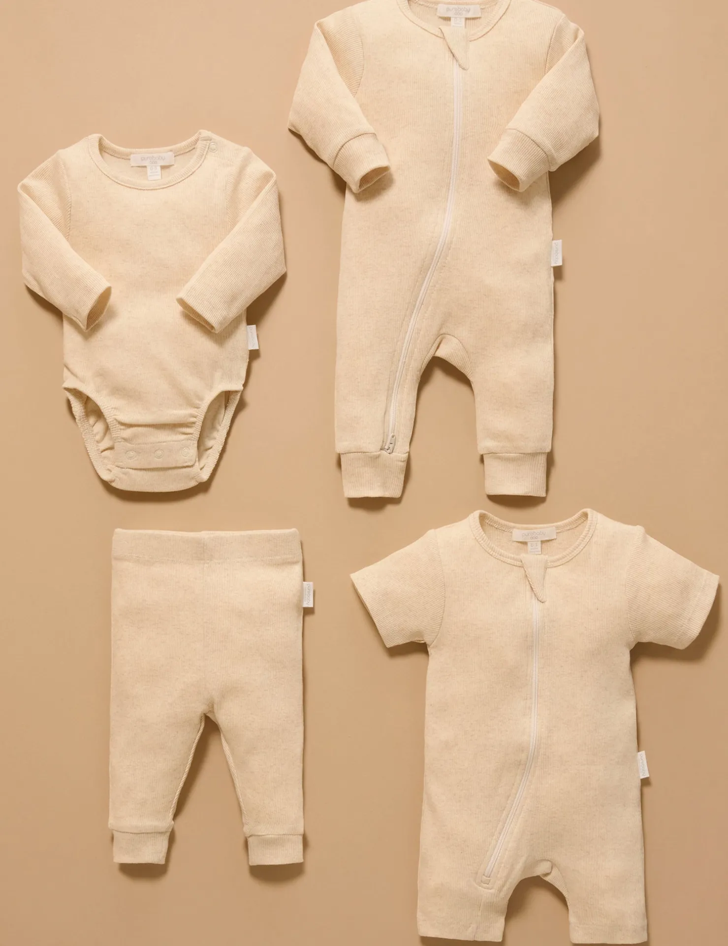 Ribbed Zip Growsuit