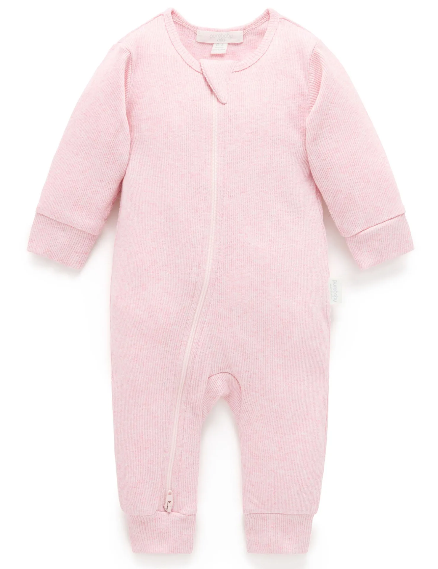 Ribbed Zip Growsuit