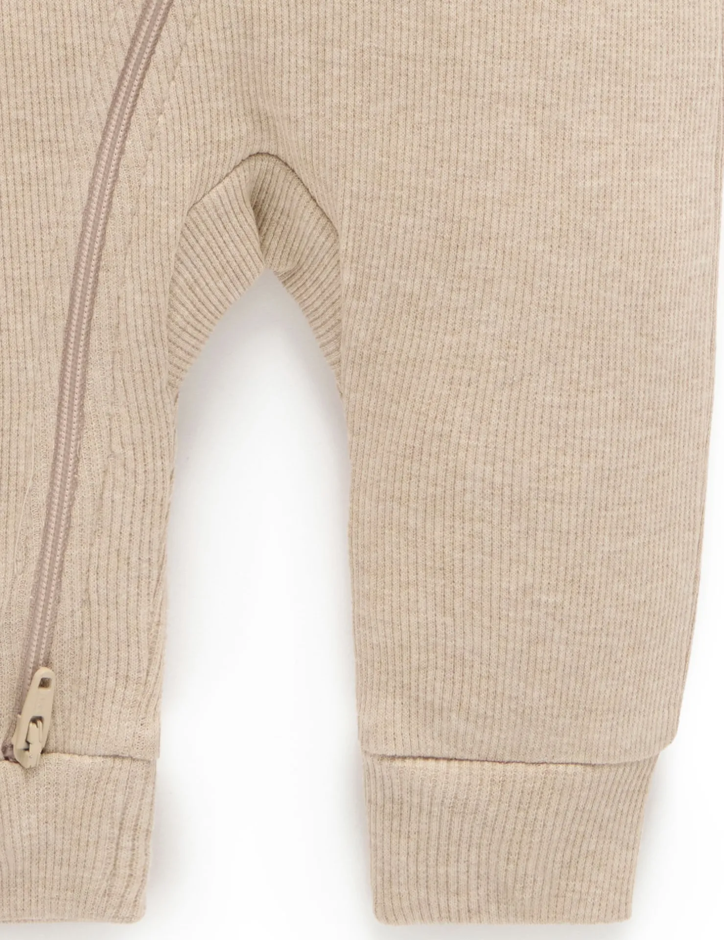 Ribbed Zip Growsuit