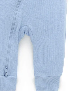 Ribbed Zip Growsuit