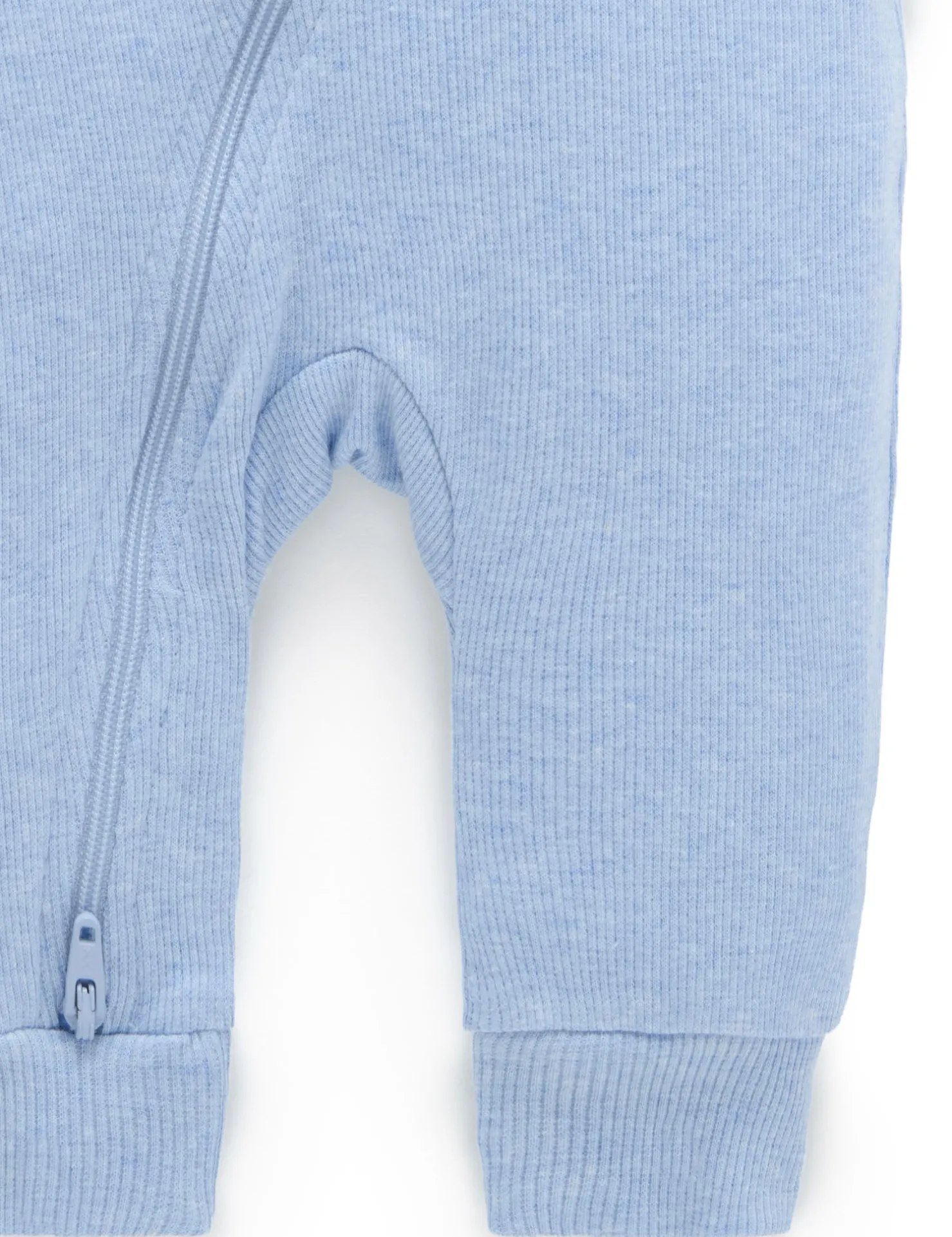 Ribbed Zip Growsuit