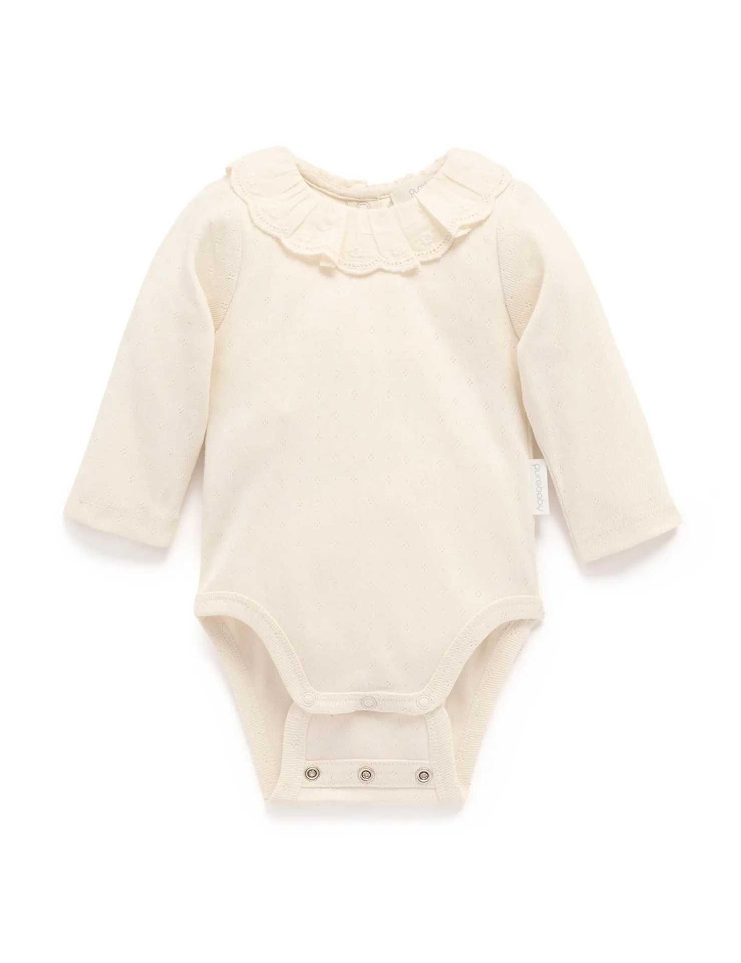 Ruffle Pointelle Bodysuit