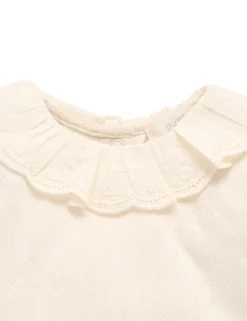 Ruffle Pointelle Bodysuit
