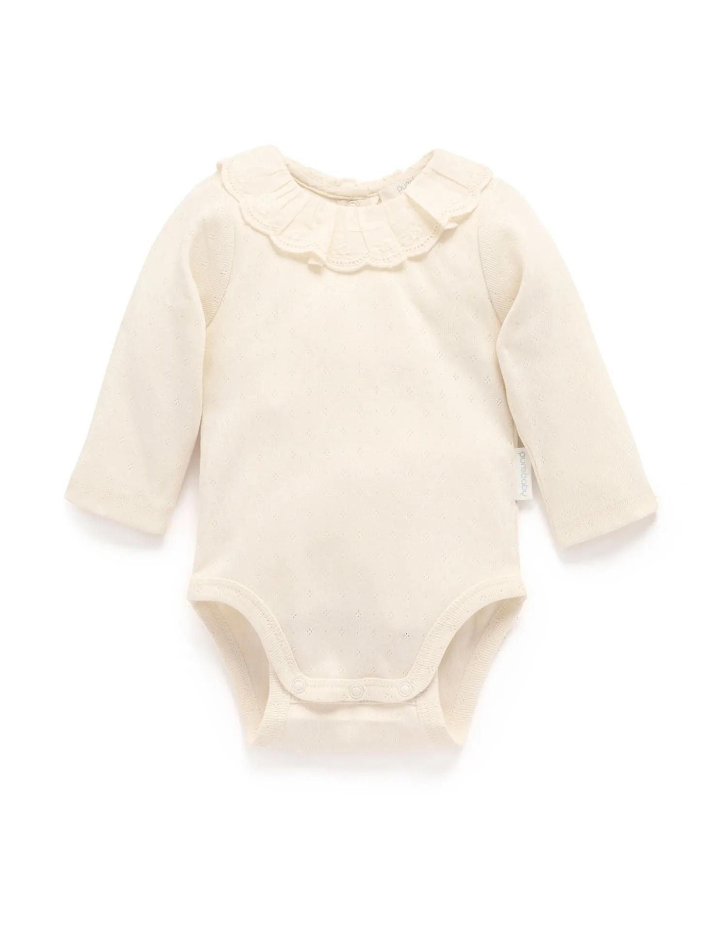Ruffle Pointelle Bodysuit