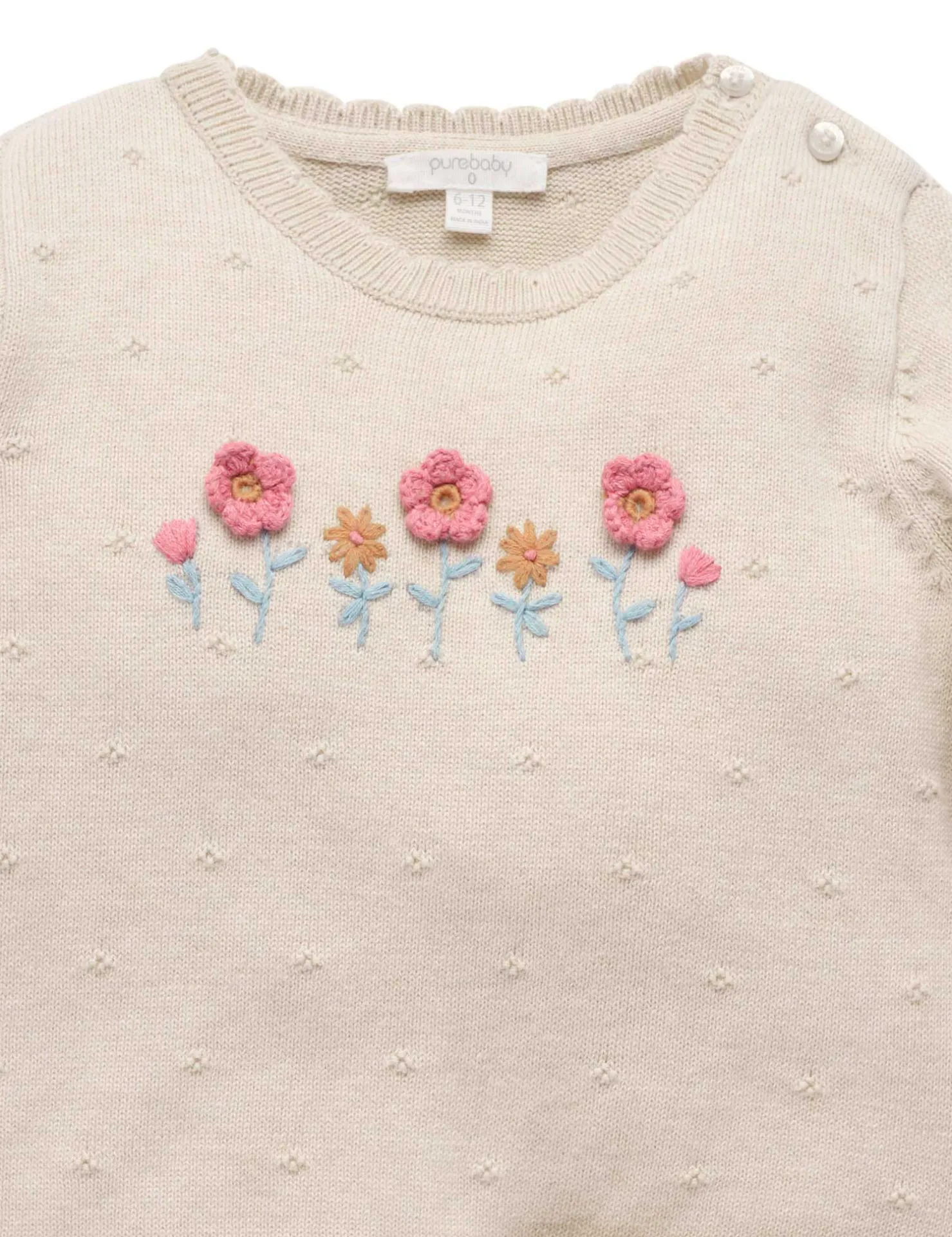 Scalloped Knit Set