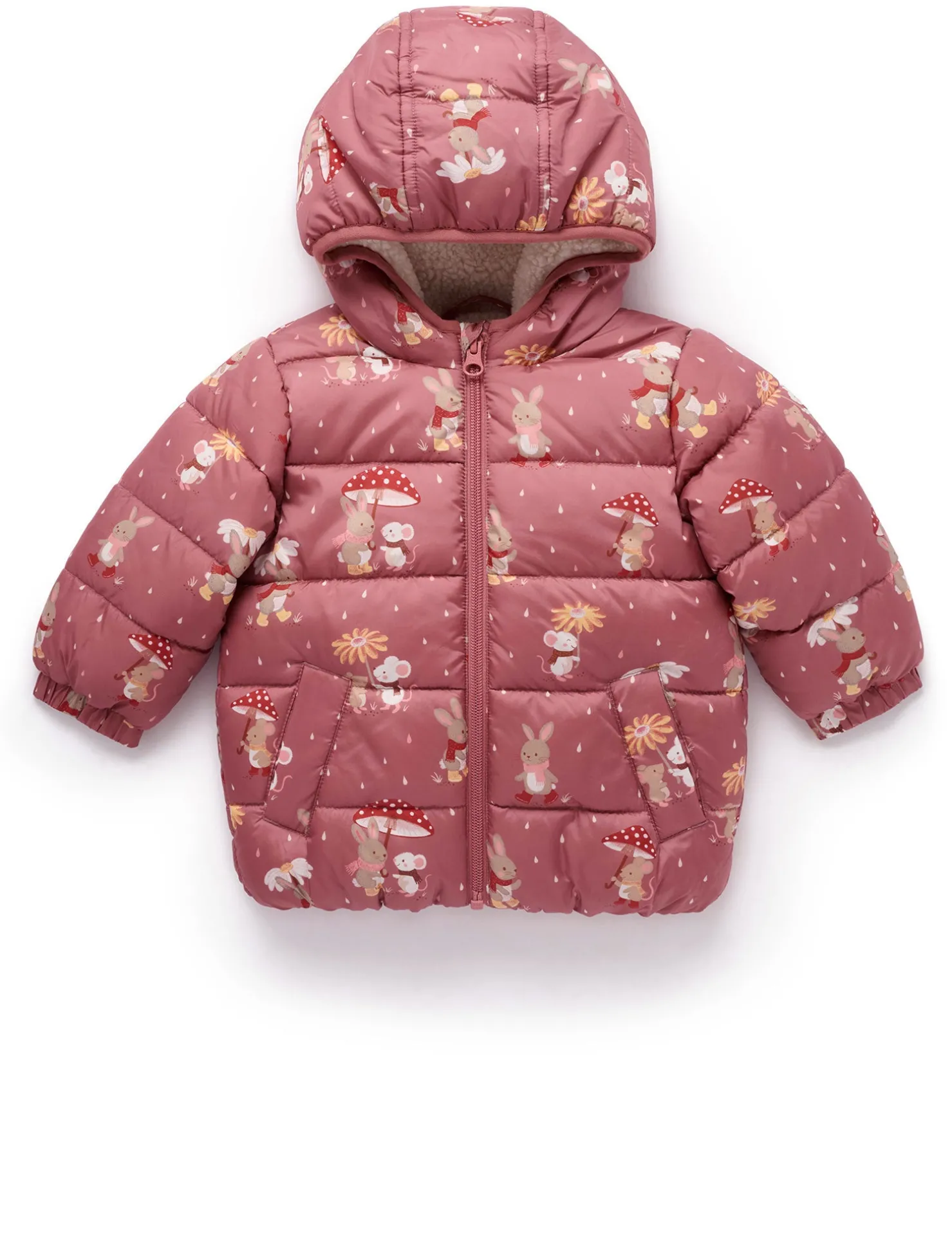 Shearling Lined Puffer Jacket