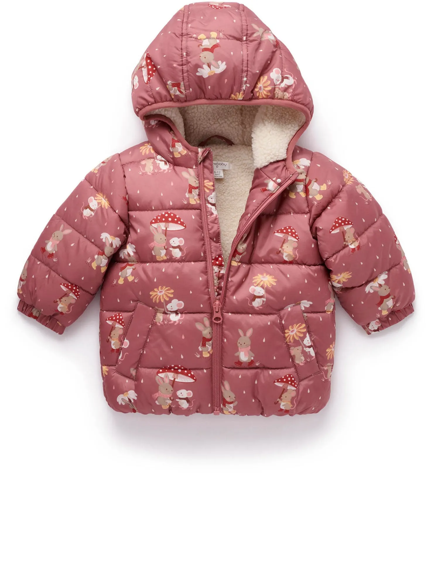 Shearling Lined Puffer Jacket
