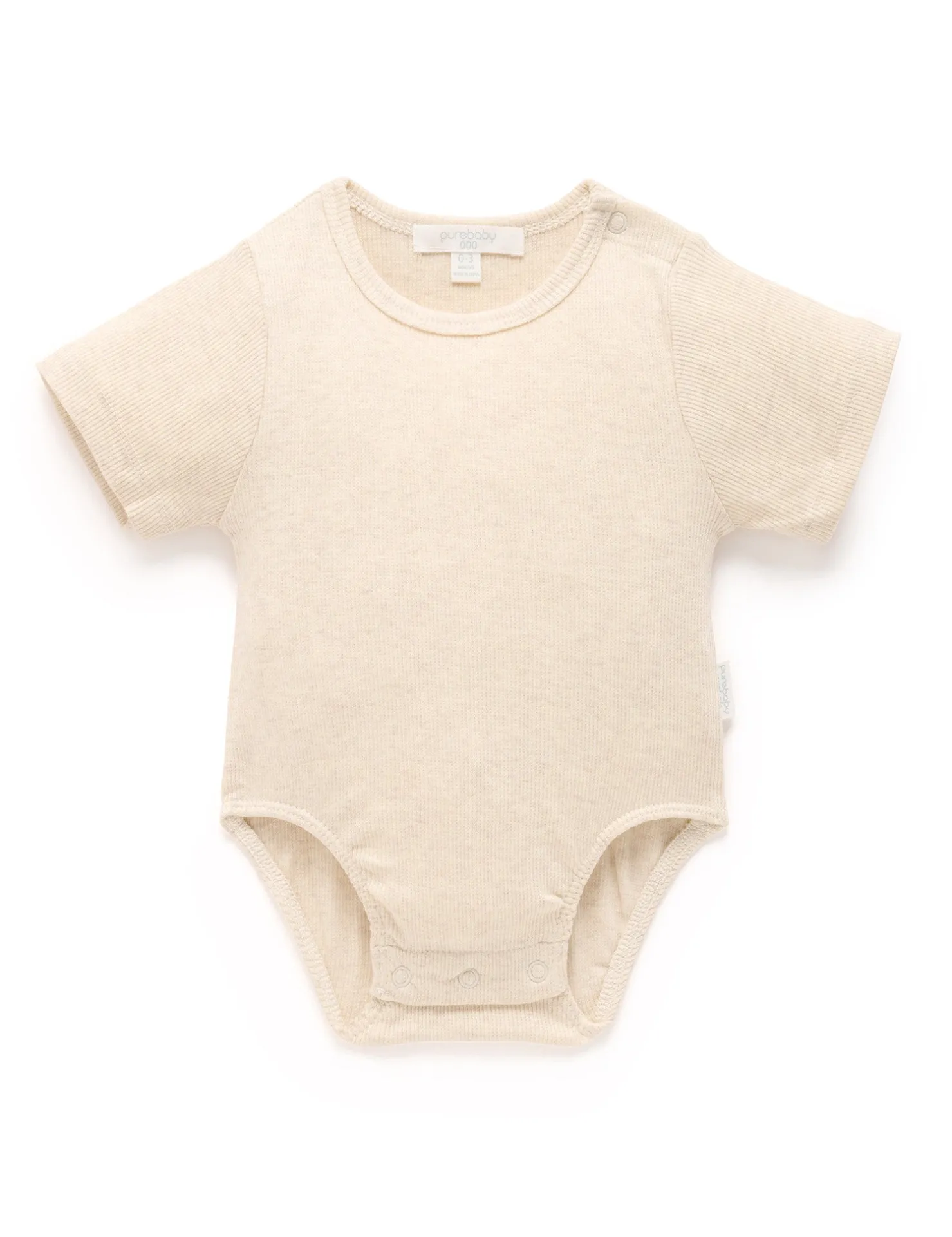 Short Sleeve Ribbed Bodysuit
