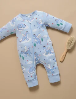 Sleeping Dragon Thick Pyjama Growsuit