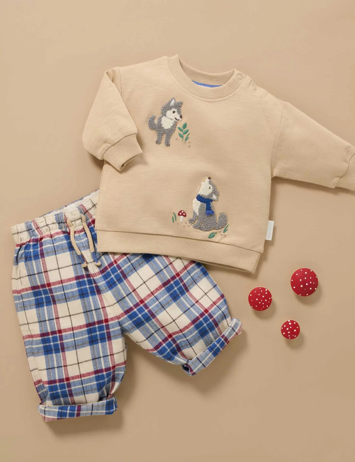 Slouchy Check Pants