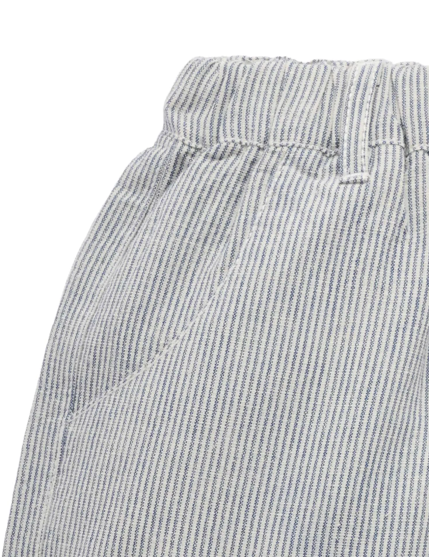 Striped Linen Blend Shorts