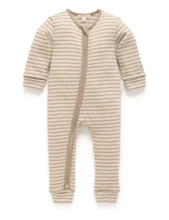 Striped Merino Growsuit