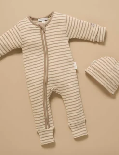 Striped Merino Growsuit