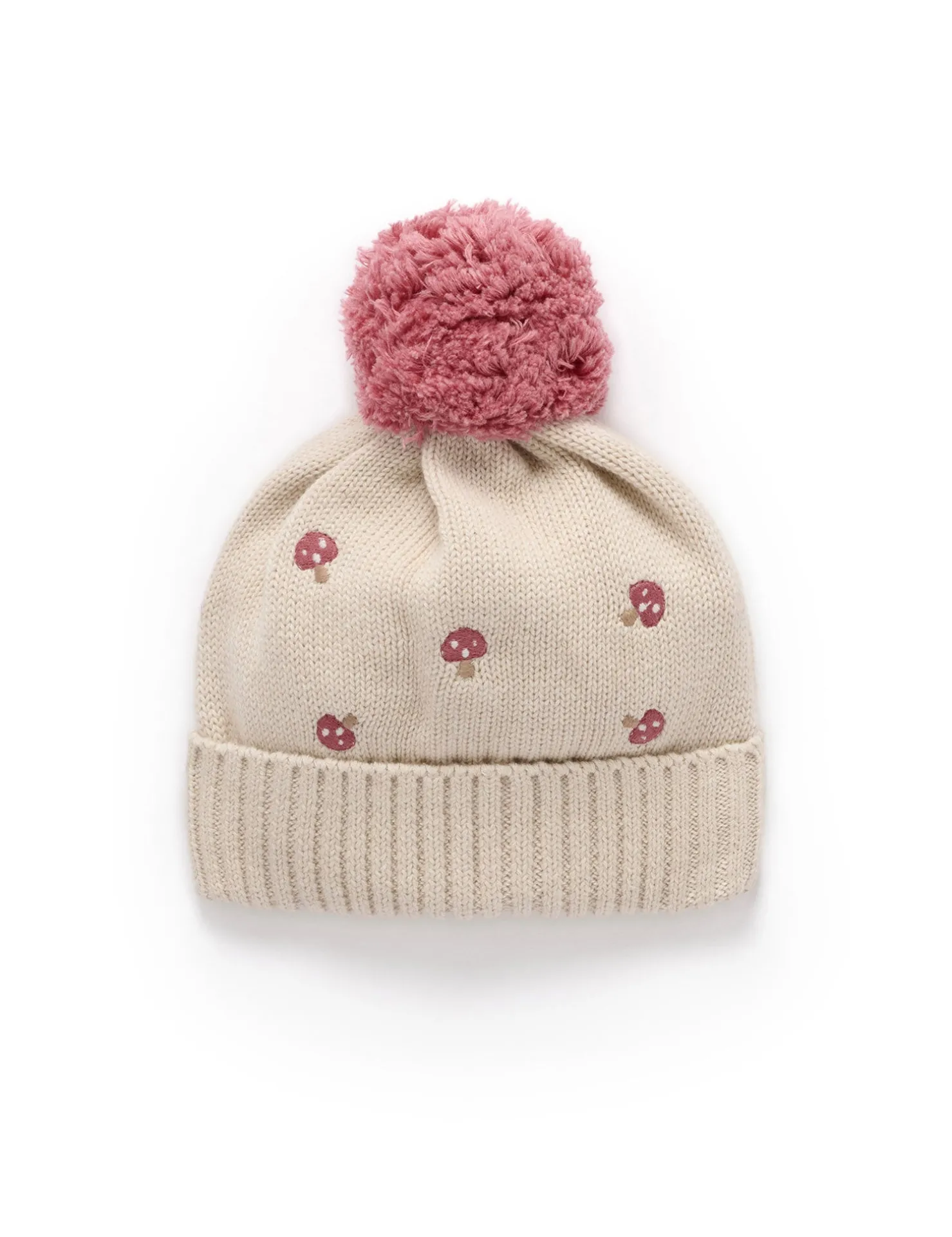 Toadstool Embroidered Beanie