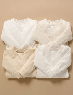 Vanilla Bear 4 Pack Zip Growsuit